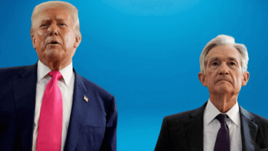 Jerome Powell, Chairman of the Federal Reserve and Donald Trump, President of the United States of America